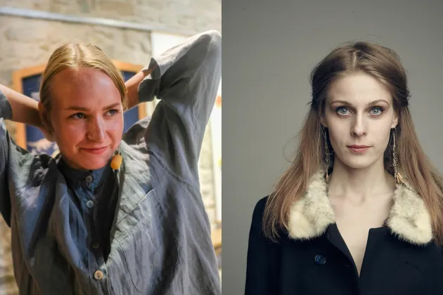 Porträttbilder på Sonja och Lotta